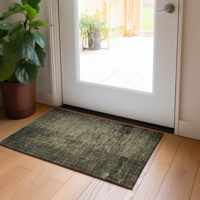 Tapis intérieur / extérieur Francine avec envers antidérapant, Rectangle 1 pi 8 po x 2 pi 6 po