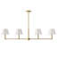 Costa Wrought Iron 4-Light Linear Chandelier-40181865