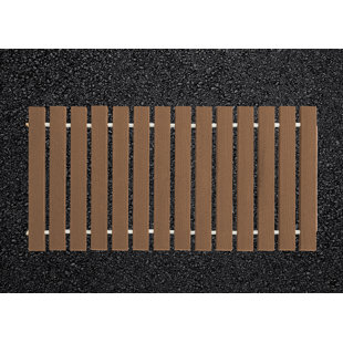 36'' W Wood Interlocking Deck Tile