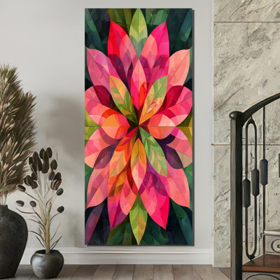 Kaléidoscope feuilles - feuilles, art mural