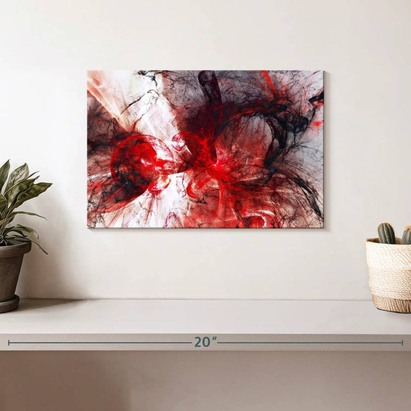 Avery Vampire Blood Abstract, 8" H x 12" W