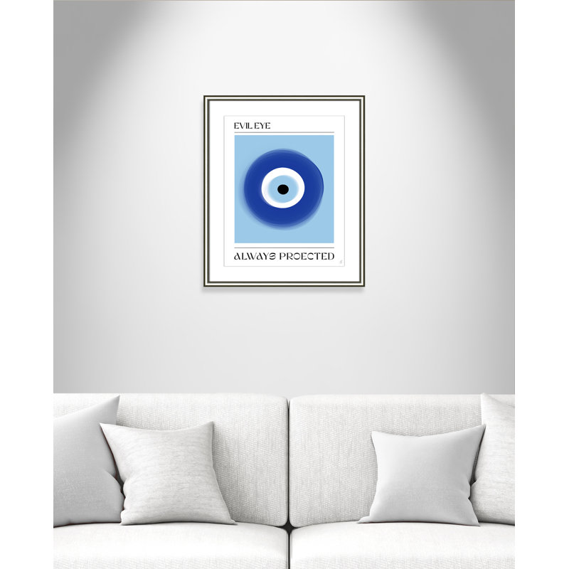 «Evil Eye» par Volfova, L 22,75 po x H 26,75 po, Imprimé mat, Argent classique