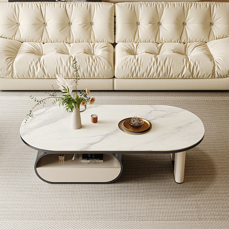 Table basse Modern, H 15,7 po x L 51,2 po x l 27,6 po, Gris foncé