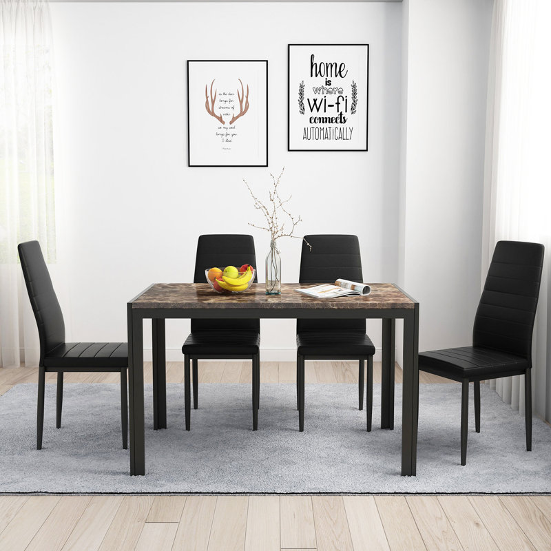 Ensemble repas pour 4 personnes Blomquist, Marron, Noir