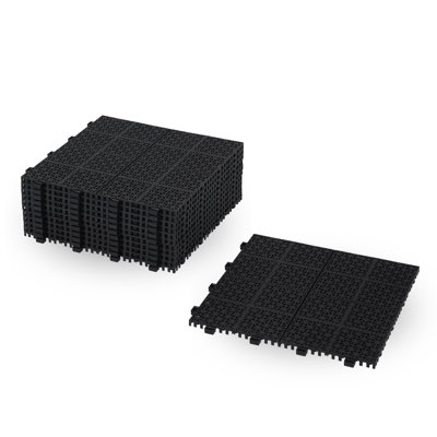 Carreau de terrasse emboîtable en plastique L 12 po x l 12 po