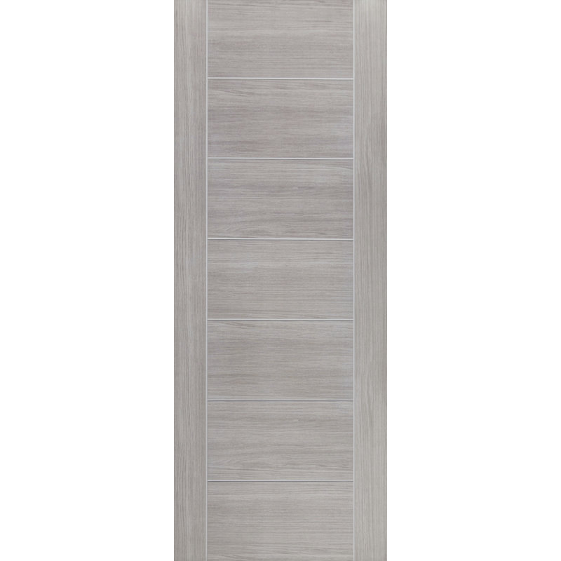 Internal Laminate White Grey Palermo, 198.1cm H x 76.2cm W x 4.4cm D