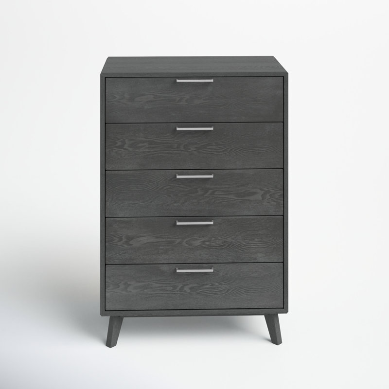 Glow 30'' W 5 - Drawer Dresser, Gray Wash