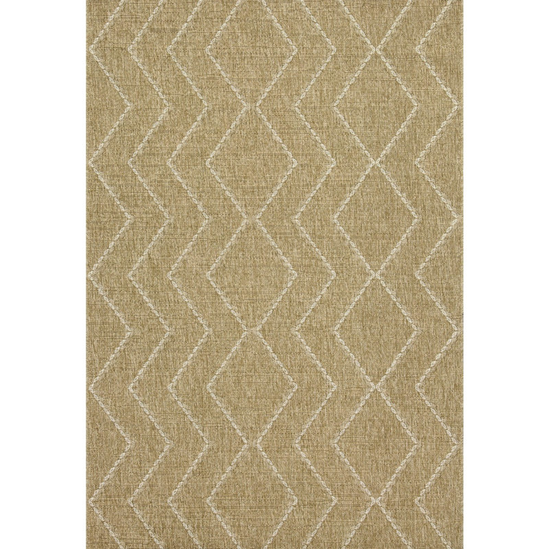 Area Rug For Indoor And Outdoor, 7 Ft. 10 In. X 3 In., Earth Collection, Neutral Hue, Diamond Motifs, Stain , Polypropylene, , Pet , Made In Turkey, Simple To Wash Collection Outdoor Rug, 7Ft 10In