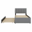 Lit plateforme tapissier avec lit gigogne-2093233526