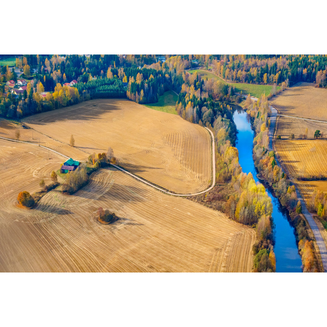 Finnland Luftlandschaft von Benedek - Leinwandbild