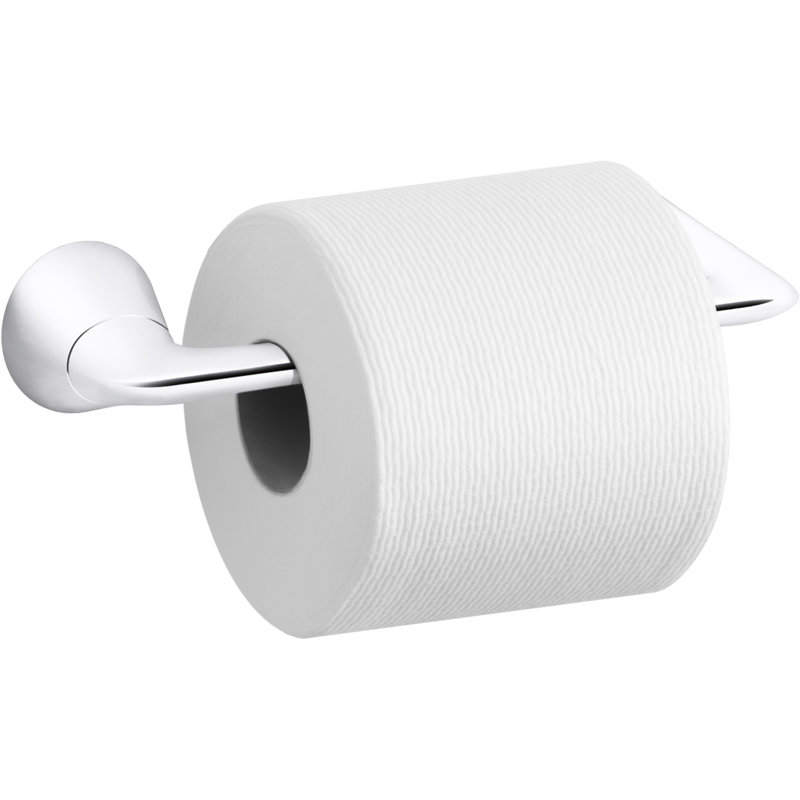 Modern Toilet Tissue Holder, Vibrant Brushed Nickel