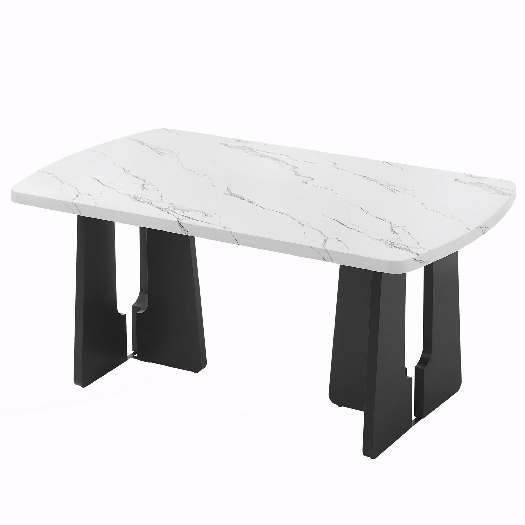 George Oliver Modern Faux Marble Dining Table | Wayfair