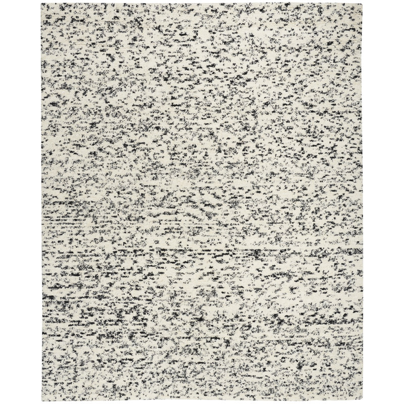 Tapis d'intérieur moderne beige ivoire 9 pi 9 po x 13 pi 9 po Calvin Klein CK042 Billows, Ivoire / Beige