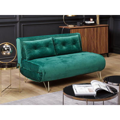 Millar Queen 130cm Upholstered Futon And Mattress
