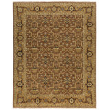 Rock My Classics Wool Oriental Area Rug in Brown/Gold
