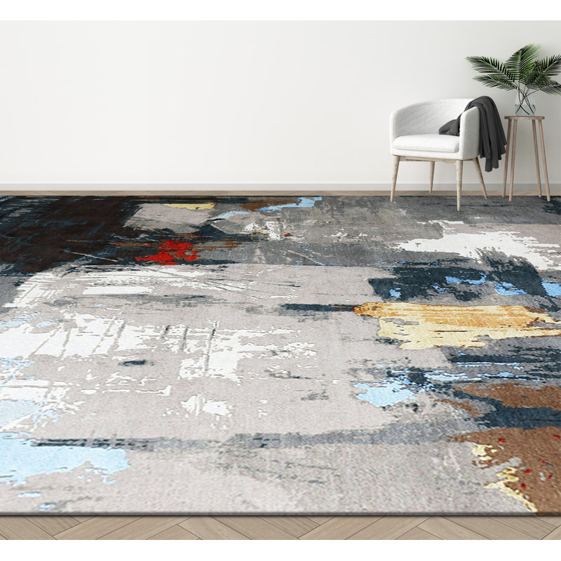 Abstract Area Rug, Rectangle 8' x 10'