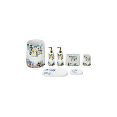 7pc Resin Bathroom Accessories Set