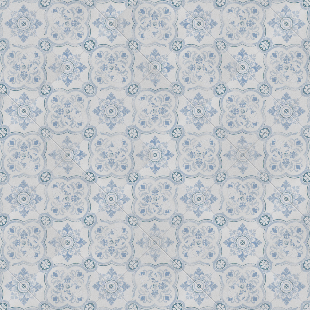 Klinker Alcazar 13" x 13" Ceramic Patterned Wall & Floor Tile Merola Tile