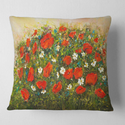 Housse et insert de coussin carré Wildflowers in the Fields