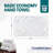 Débarbouillette Basic Basic blanche 15 x 25 pouces