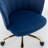 Izdyhaar Velvet Swivel Task Chair with Tufted Back-1617736439