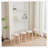 Set Of 4 Stackable Stools, Round Backless Chairs