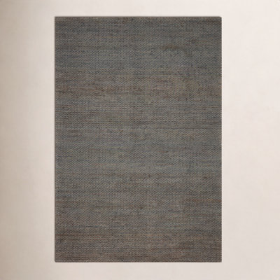 Abisai Brown Gray Hand-Woven Jute Rug