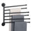 Porte-serviettes pivotant, porte-serviettes pliable à 6 accoudoirs pour salle de bain,