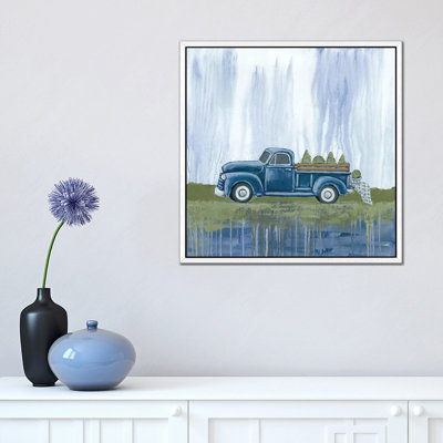 Blue Garden Truck by Sara Baker - Painting on Canvas