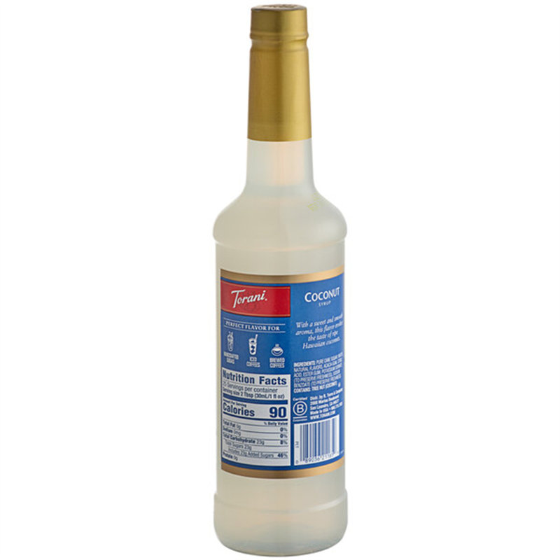 Torani Coconut Flavoring Syrup 750 mL Plastic Bottle