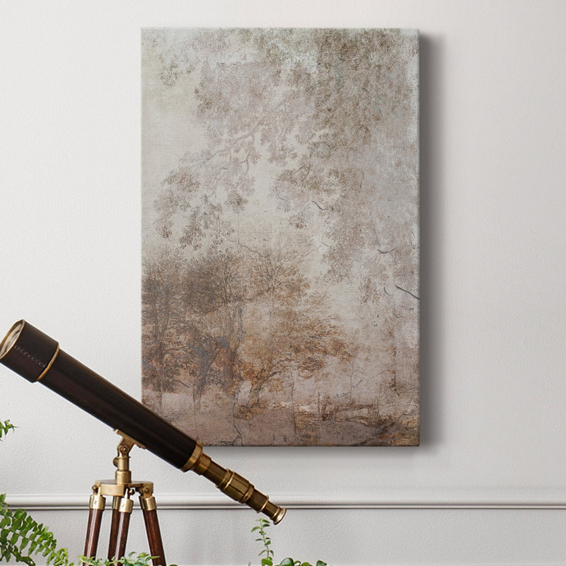 Fresco Collage I - reproduction sur toile tendue, H 27 po x l 18 po x P 1 po