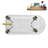 58" Streamlin Clawfoot Tub,Tray,Drain, Clawfeet-101628927-102219868