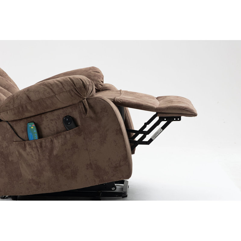 Fauteuil inclinable rembourré relevable, Brown