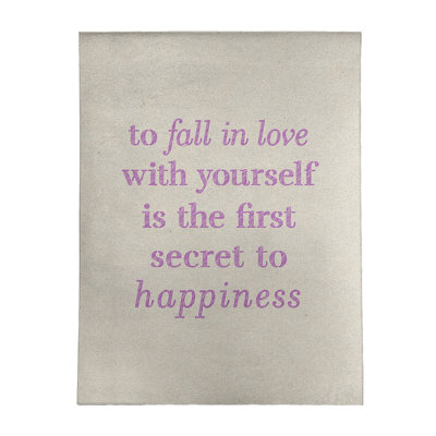 Tapis en chenille en polyester «Quotes»