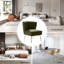 Leona Velvet Accent Chair with Metal Legs-826244508