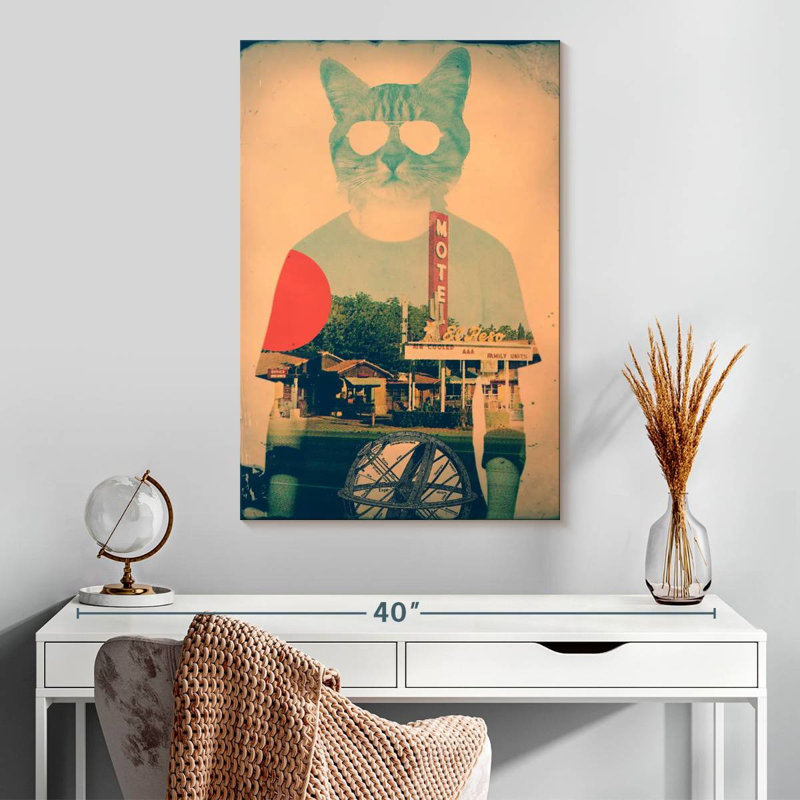Brampt Cool Cat Vintage, 30" H x 20" W