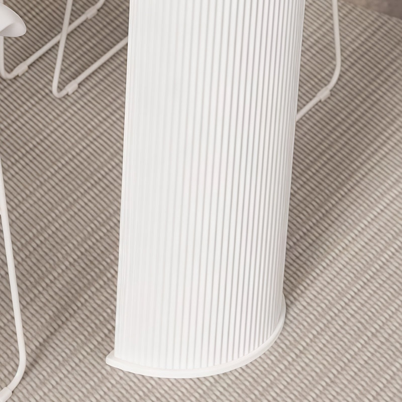 Table de bar en pierre crème, Blanc, H 41,3 po x L 55,1 po x l 15,7 po