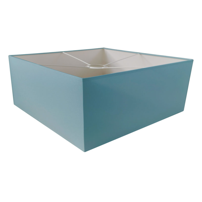 Mollie 1 - Light Square/Rectangle Pendant, Blue, 27cm H x 45cm W x 45cm D