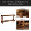 Table d'appoint Couch, console, table de vestibule, table de vestibule à 2 niveaux