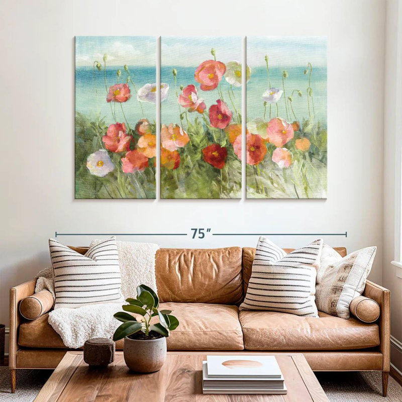Harnek Coastal Poppies Light, H 42 po x l 65 po