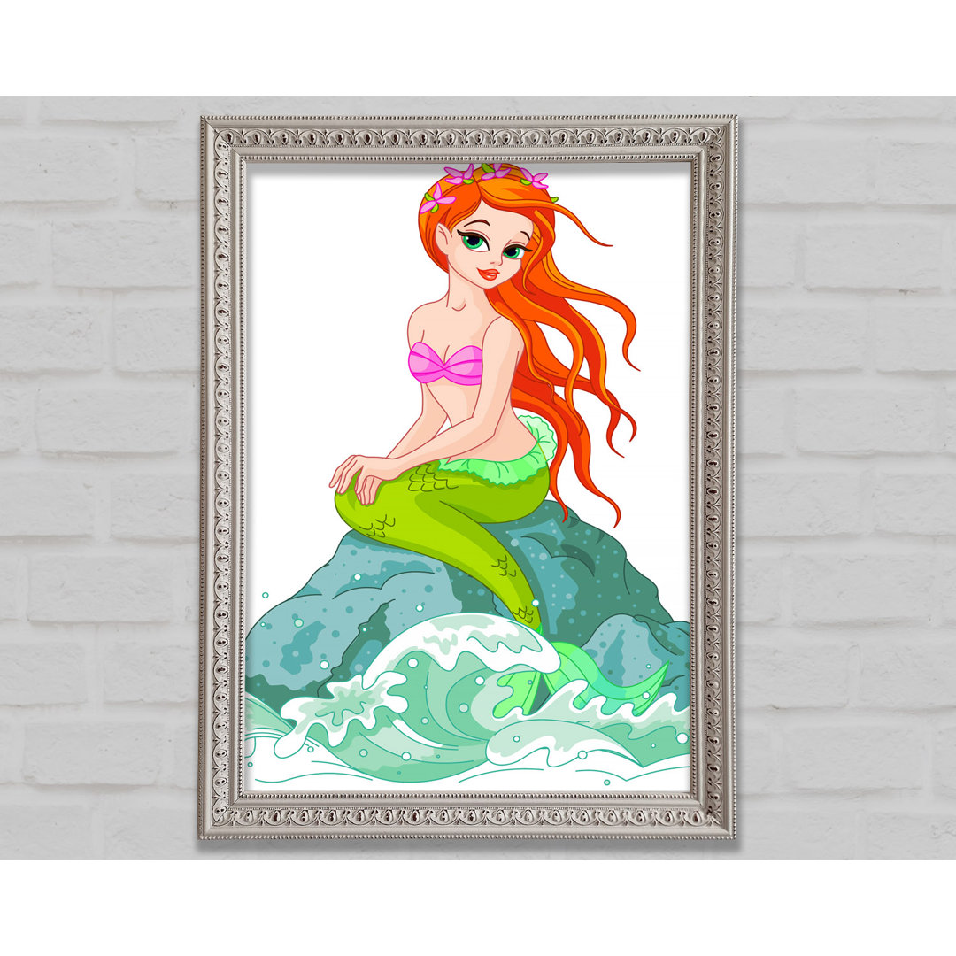 Mermaid Splash - Einzelner Bilderrahmen Kunstdrucke