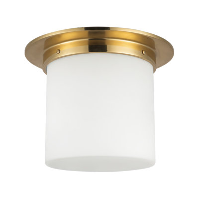Mineral 11-in Brass Flush Mount