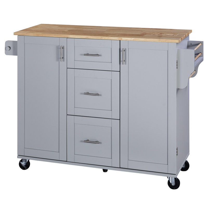 Chariot de cuisine au design fonctionnel, bleu, optimisez votre espace avec des tablettes supplémentaires, augmentez la capacité de rangement