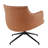 Krishaang Faux Leather Swivel Armchair-439816683
