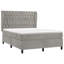 Himmel Upholstered Bed with Mattress-934639393-934639394