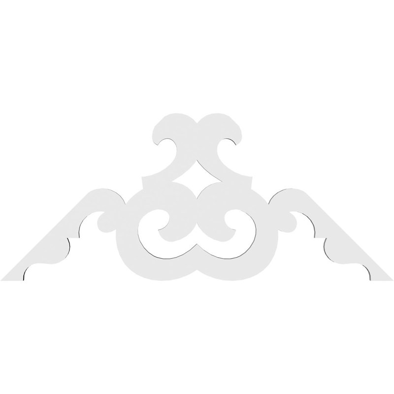 Benson Signature Urethane Gable Pediment, Primed Tan, 18"H x 36"W, 12/12