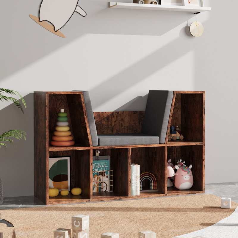 Reld 65cm H X 103cm W Kids Bookcase, Brown