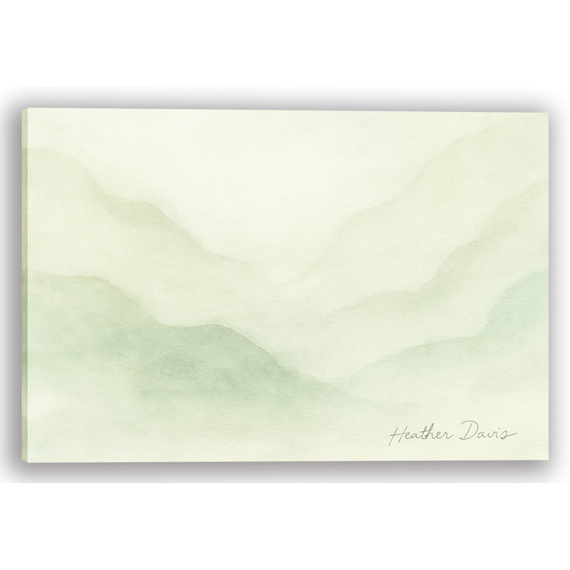 Clouded Calm – Soft Abstract Landscape Canvas Wall Art