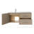 Razza 42" Single Wall Mounted Bathroom Vanity with Cultured Marble Top and Integrated Sink-144459781-142146869