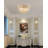 Ida 4-Light Gold Flush Mount With Clear Crystal Accents